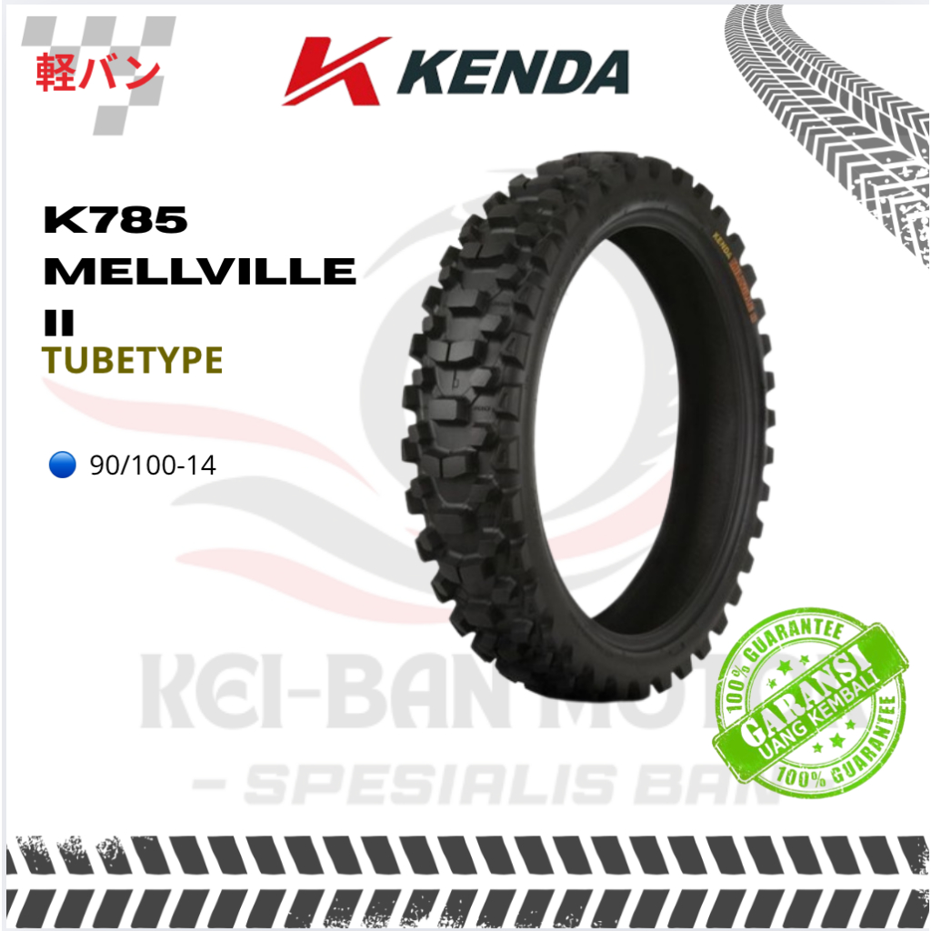 BAN TRAIL KENDA MILLVILLE II K785 90/100 RING 14 BAN MOTOR