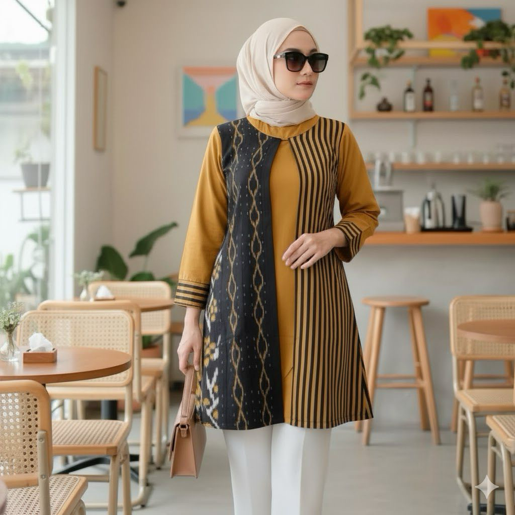 Big Promo Best Deals Shanaya Tunik Batik Tenun Asli Mix Toyobo Tenun Original Baju Batik Wanita