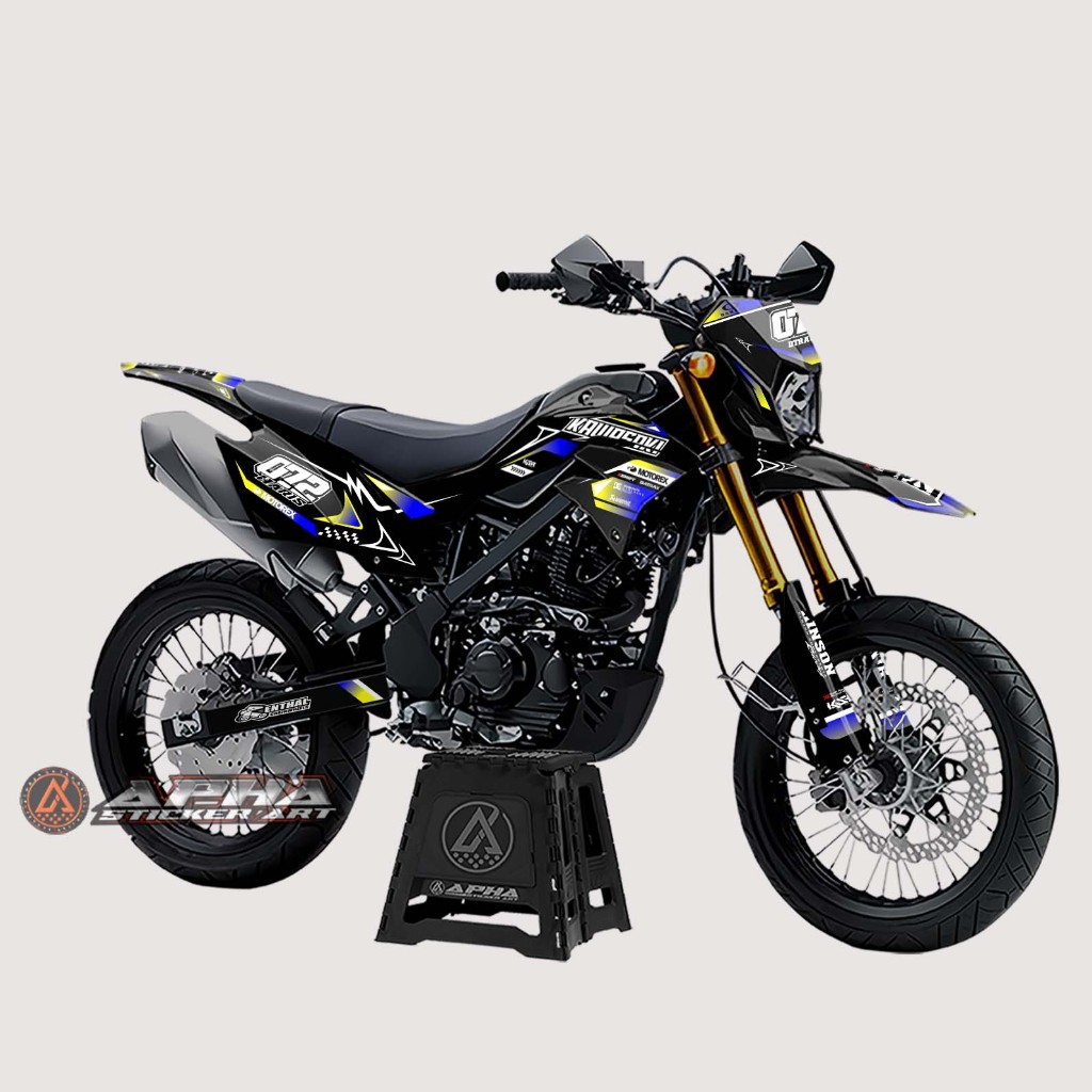 DECAL STICKER MOTOR KAWASAKI KLX D-TRACKER BF DESAIN 30
