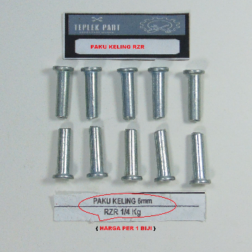 Teplekmotor/Paku Keling 6mm/Paku Keling Aluminium/Paku Keling Rumah Kopling/Paku Keling/Yamaha/Rzr