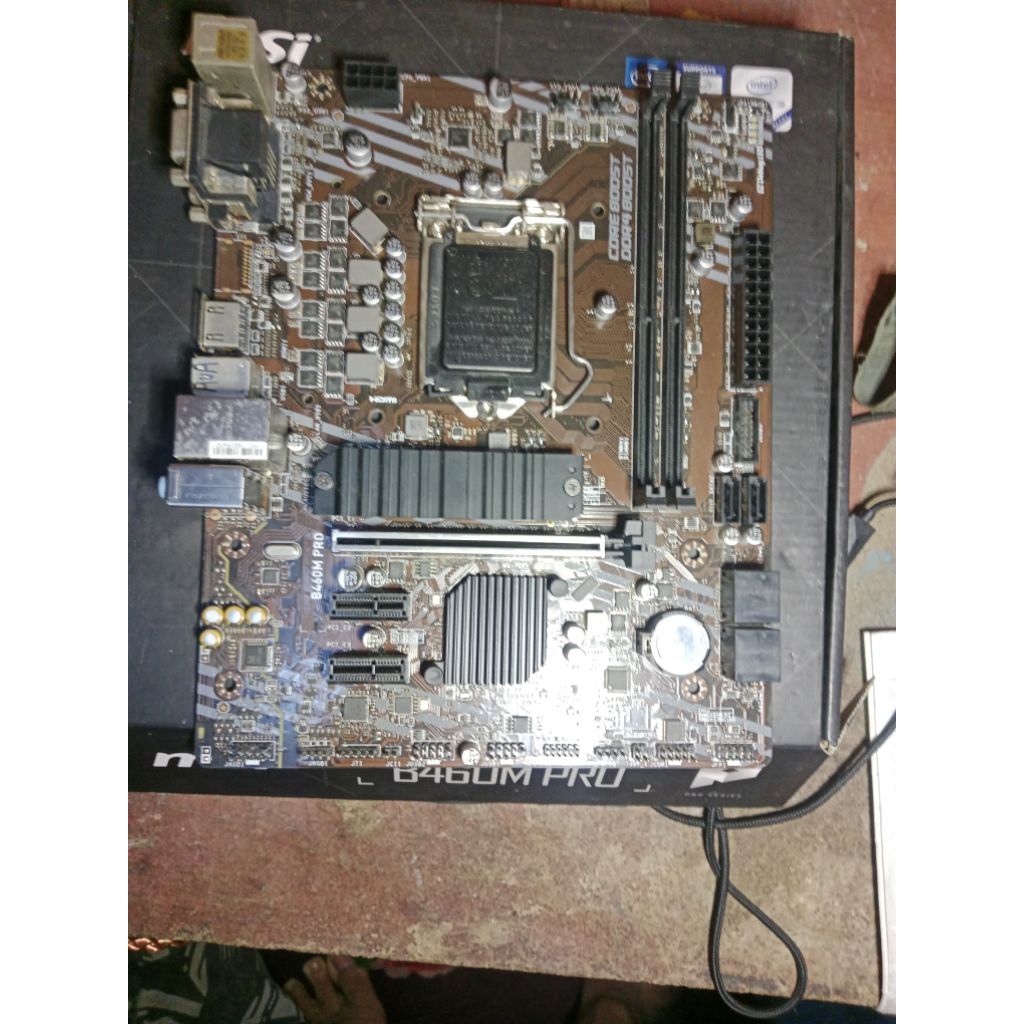 Motherboard MSI B460M PRO LGA1200-Support Intel Gen 10 | DDR4 | Kondisi Mulus | Siap Pakai