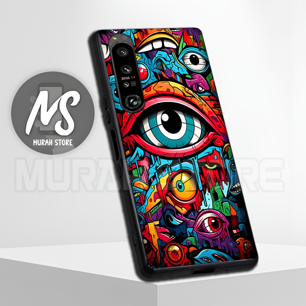 MS23/ Softcase Karet  SONY XPERIA 1 MARK 2/ MARK 4/ XPERIA 5 MARK 3 / Motif Grafity / Casing HP / Si