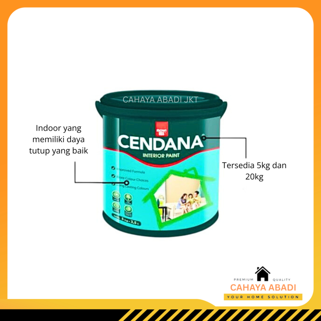 CAT CENDANA MOWILEX PUTIH 5KG VM101