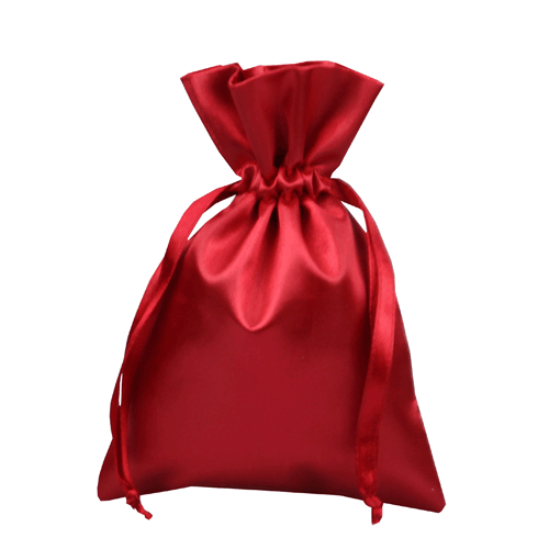 Pouch serut satin / Pouch satin velvet / Kantong serut polos