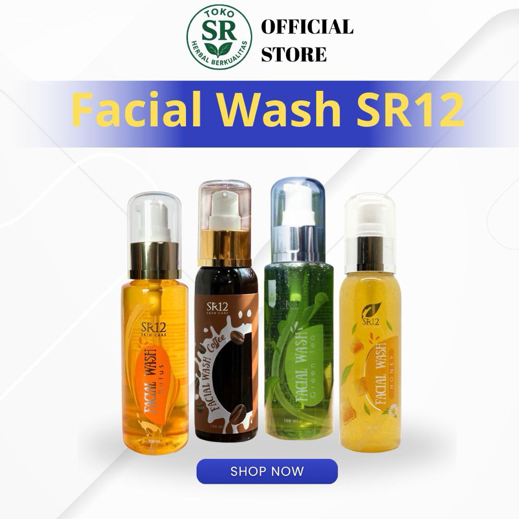 FACIAL WASH SR12 / FACIAL COFFEE / FACIAL WASH BULUS / FACIAL HONEY / FACIAL WASH GREENTEA / FACIAL 