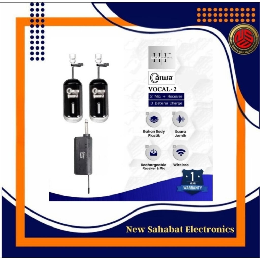 Mic Wireless Jepit CAIWA VOCAL-2