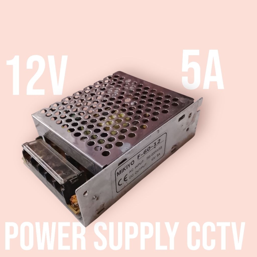 Power Supply 12V 5A POWER SUPPLY LED/CCTV 12V 5A