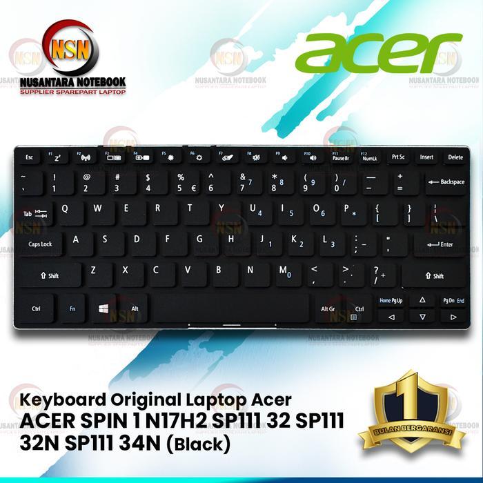 Keyboard Laptop Original Acer SPIN 1 SP111 32 SP111 32N Series (Black)