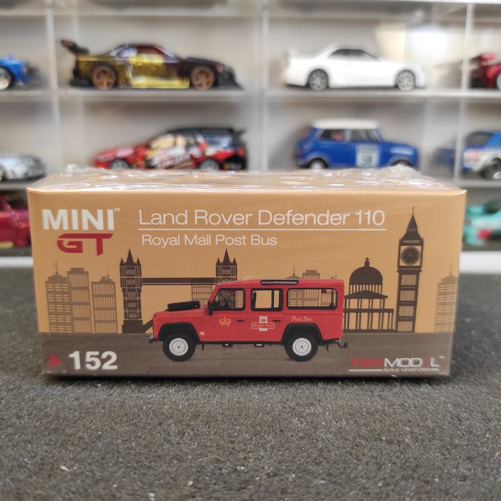 Mini GT 152 Land Rover Defender 110 Royal Mail Post Bus