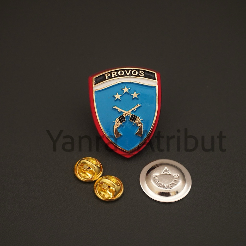 Pin Provos / Brevet Brivet Povos Polri Paku Magnet Premium