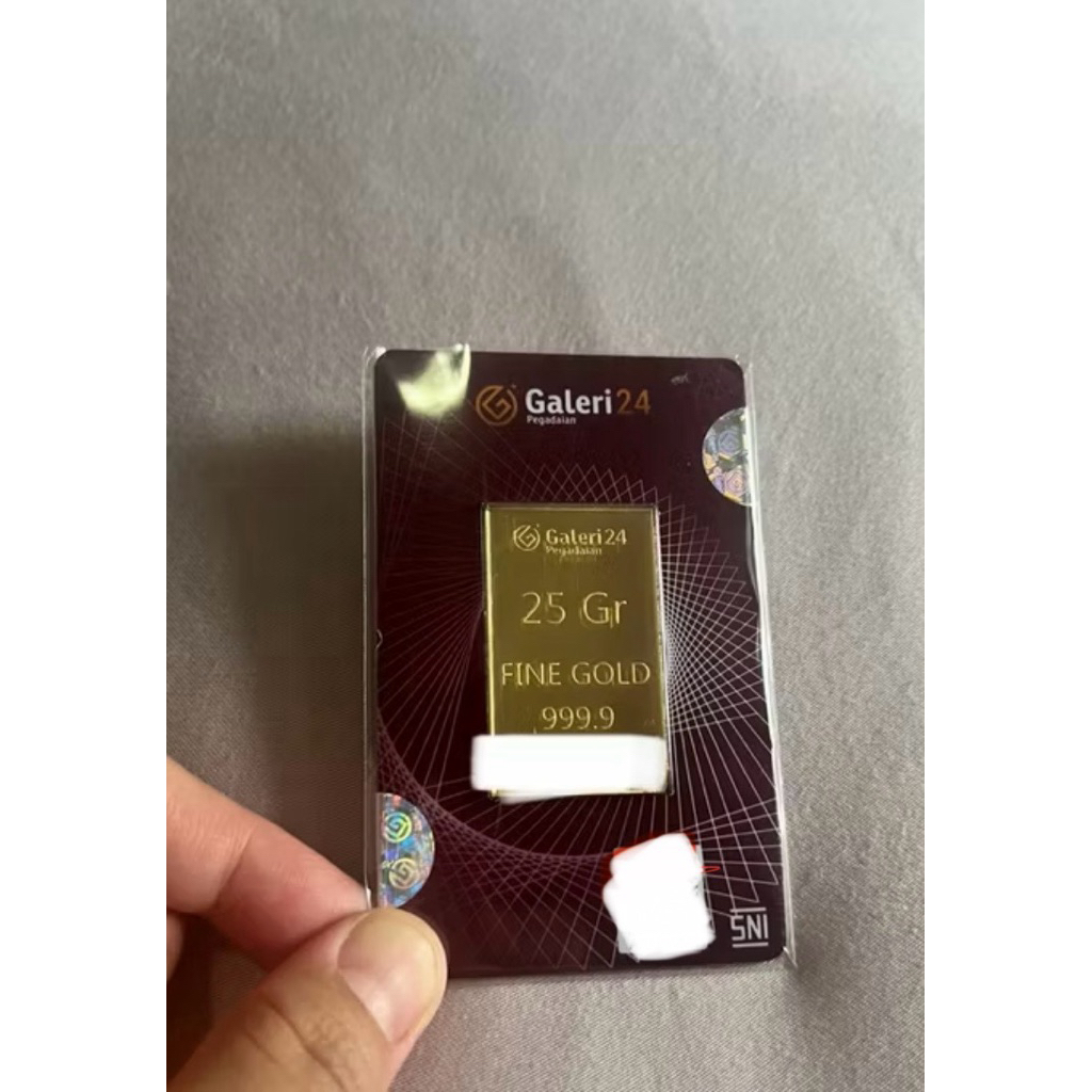 logam mulia emas LM 25 gr / gram galeri 24 pegadaian
