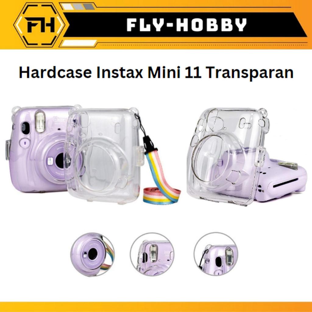Hardcase Instax Mini 11 Transparan - Instax mini 11 Gliter Blue