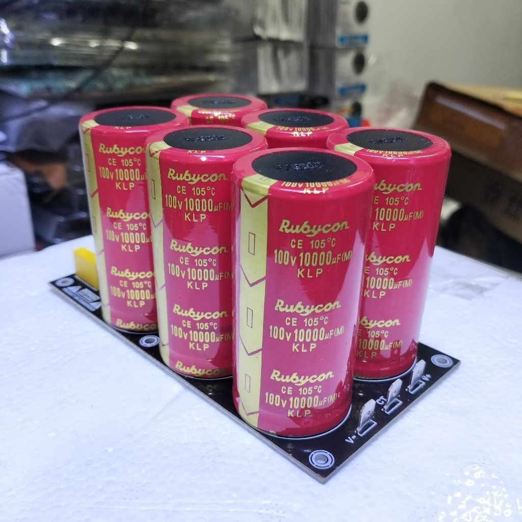 PCB PSU 6 ELCO RUBYCON 100V 10000UF RUBYCON KLP FREE SKUN
