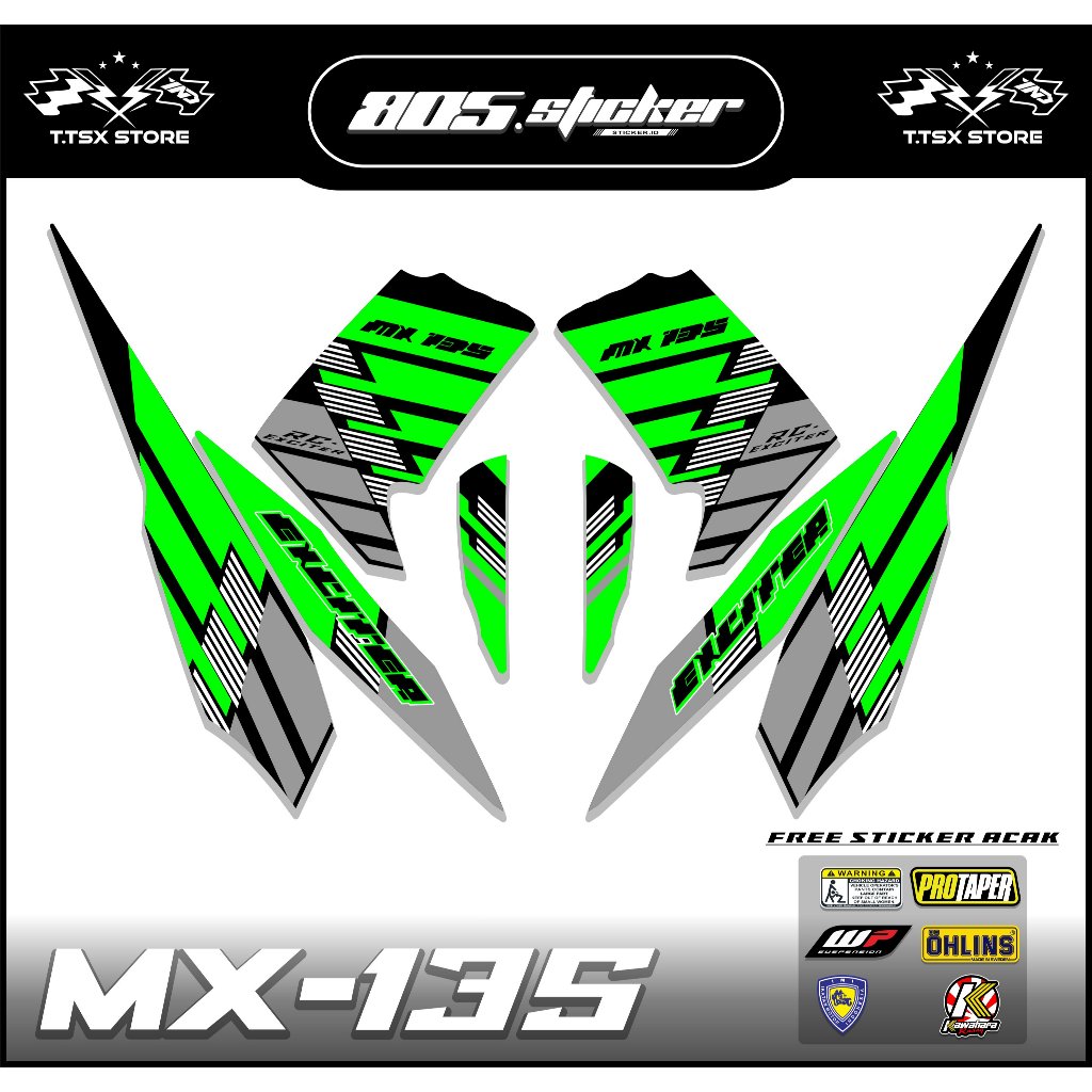 STRIPING STIKER JUPITER MX OLD/STIKER MX 135/STRIPING MX 135 LAMA