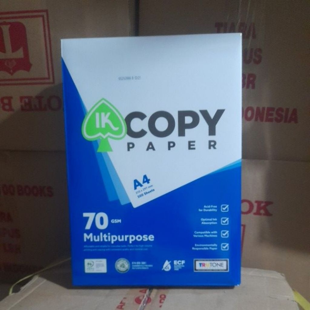 IK Copy Paper A4 70 gsm 1 rim
