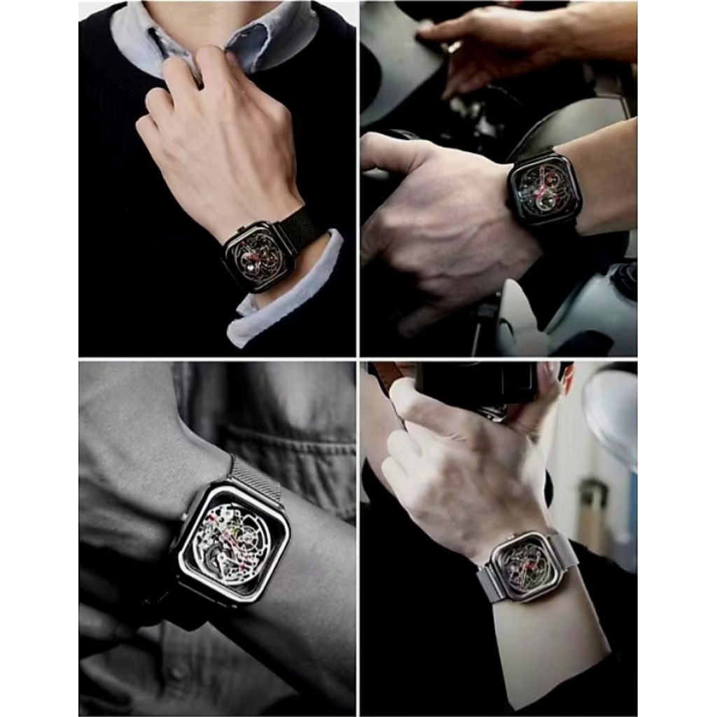 CIGA Hollowed Out Design Automatic Mechanical Watch