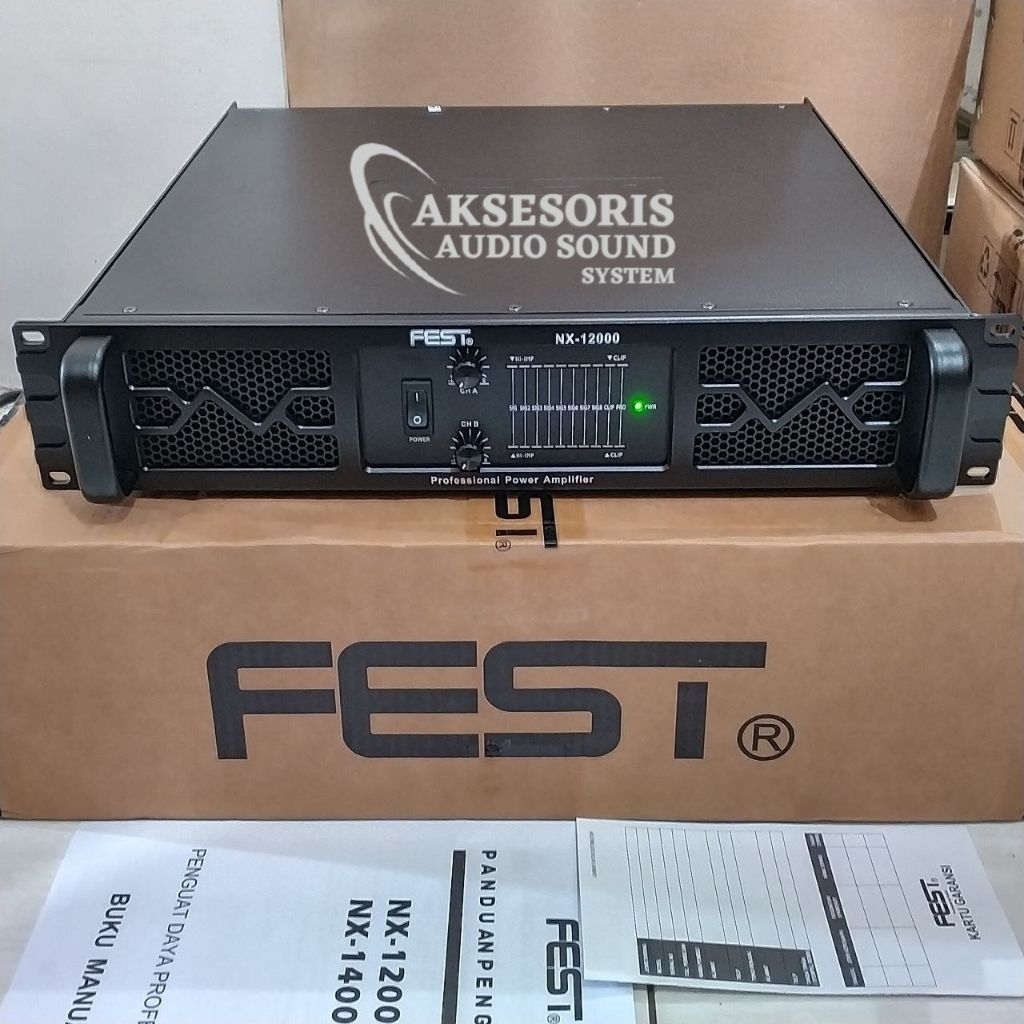 Power FEST NX-1200 1200 Watt Power Amplifier Kualitas Bagus