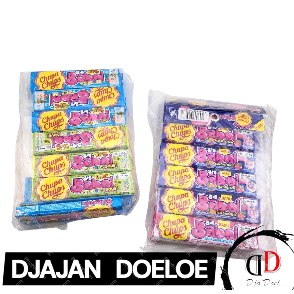 Permen Karet Big Babol Stick Renceng - Netto 12pcs x 20gr.