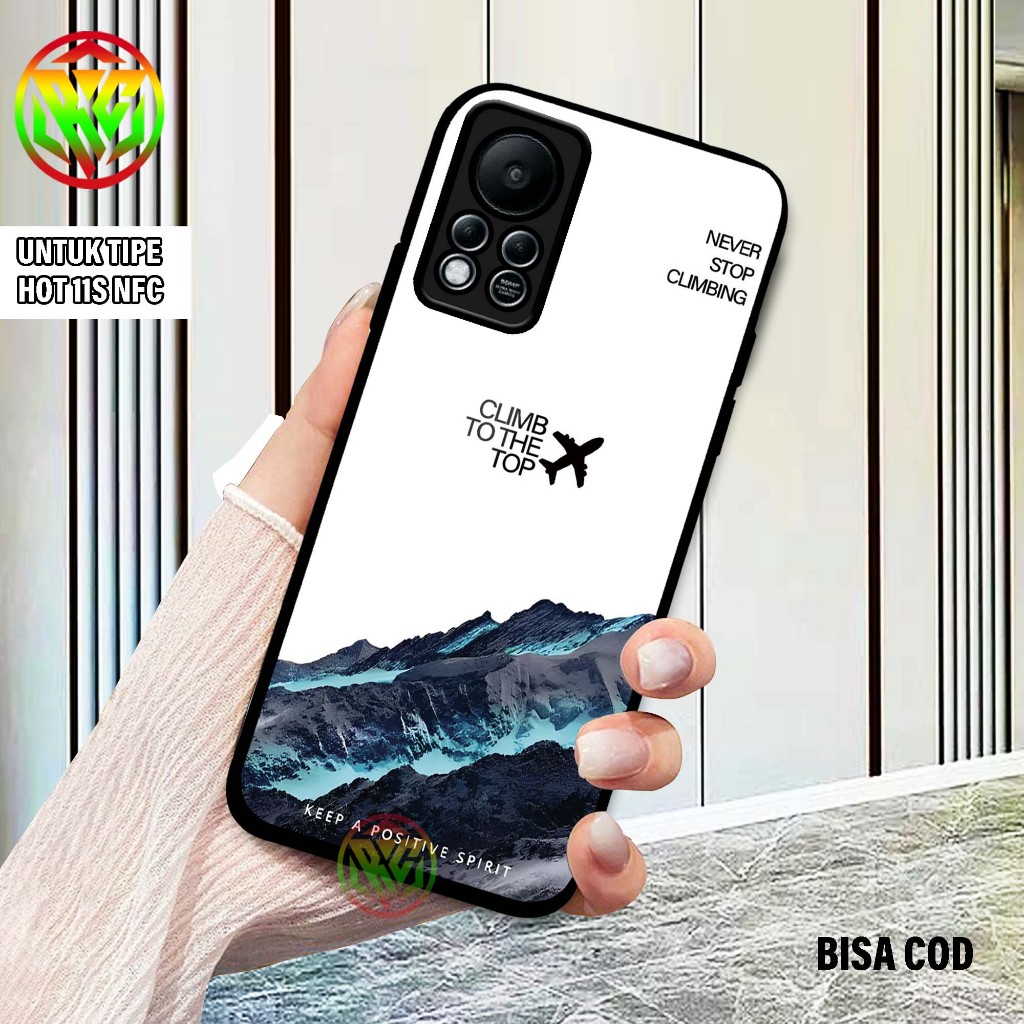 Case Infinix Hot 11S NFC - Motif Terbaru Softcase Glass Kilau New Case Glossy casing Hp Infinix Hot 