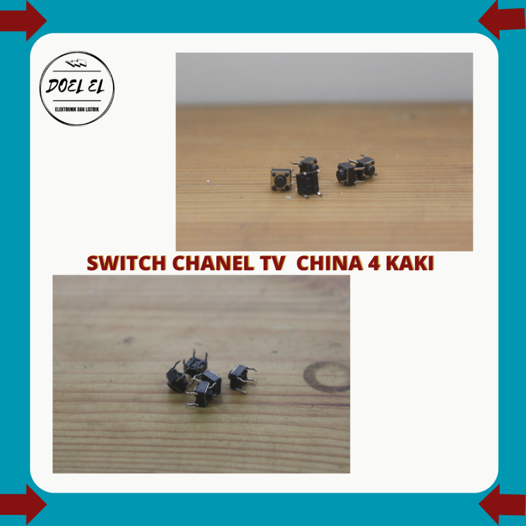 5 PCS SWITCH TV CHINA 4 PIN | TUTH TV CHINA