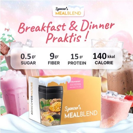 Spencer's MealBlend 15 Sachet - Meal Replacement Solusi Langsing #Hotto #Flimty