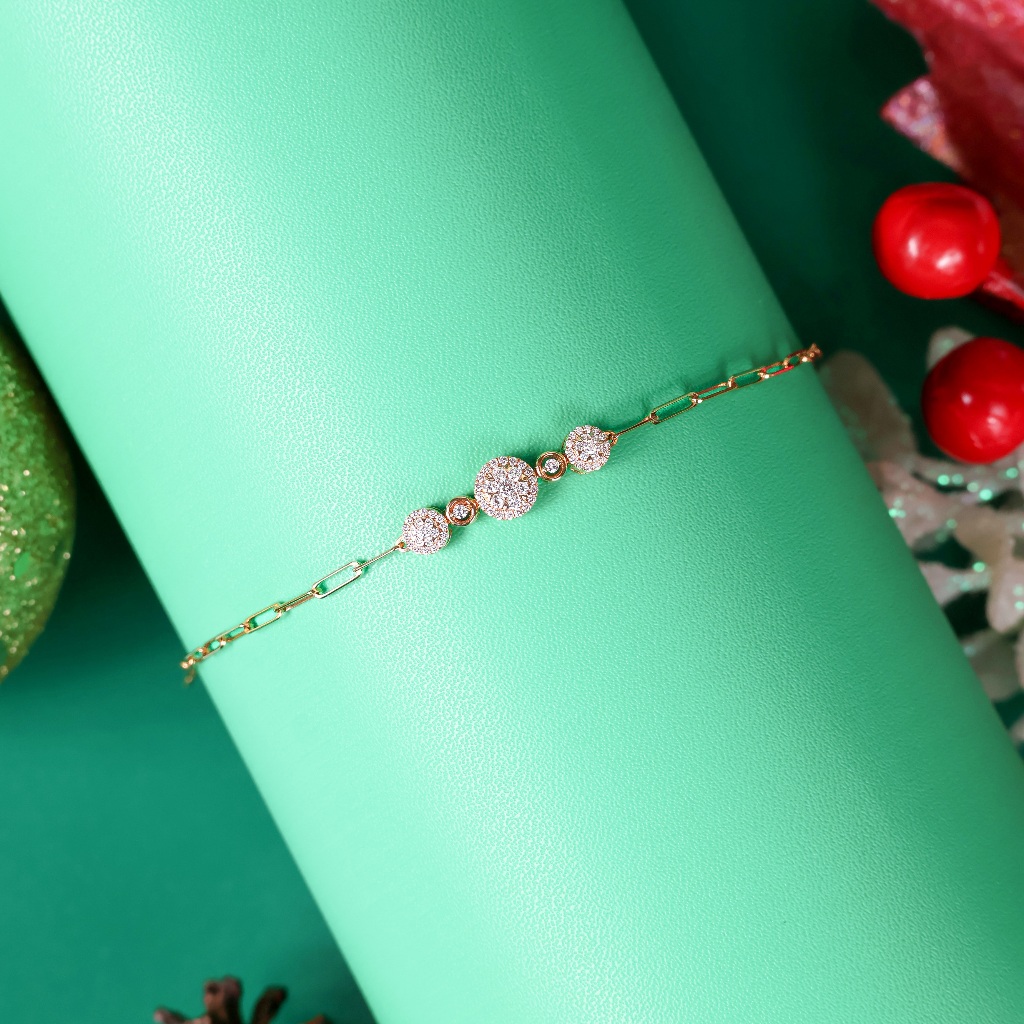 Gelang Berlian Eropa Trilogy Setting - JB Berlian