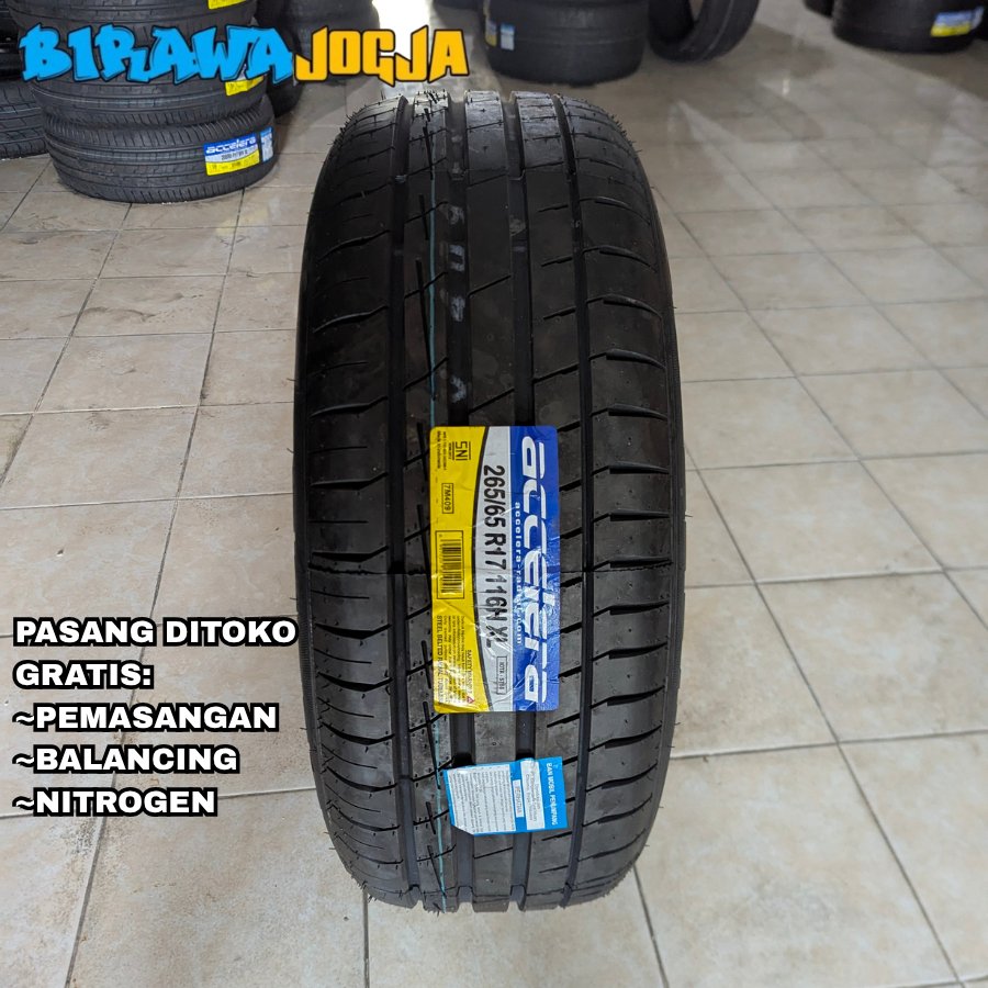 BAN MOBIL UKURAN 265 65 R17 ACCELERA IOTA TYPE SENYAP COCOK UNTUK PAJERO, FORTUNER, HILUX RING 17