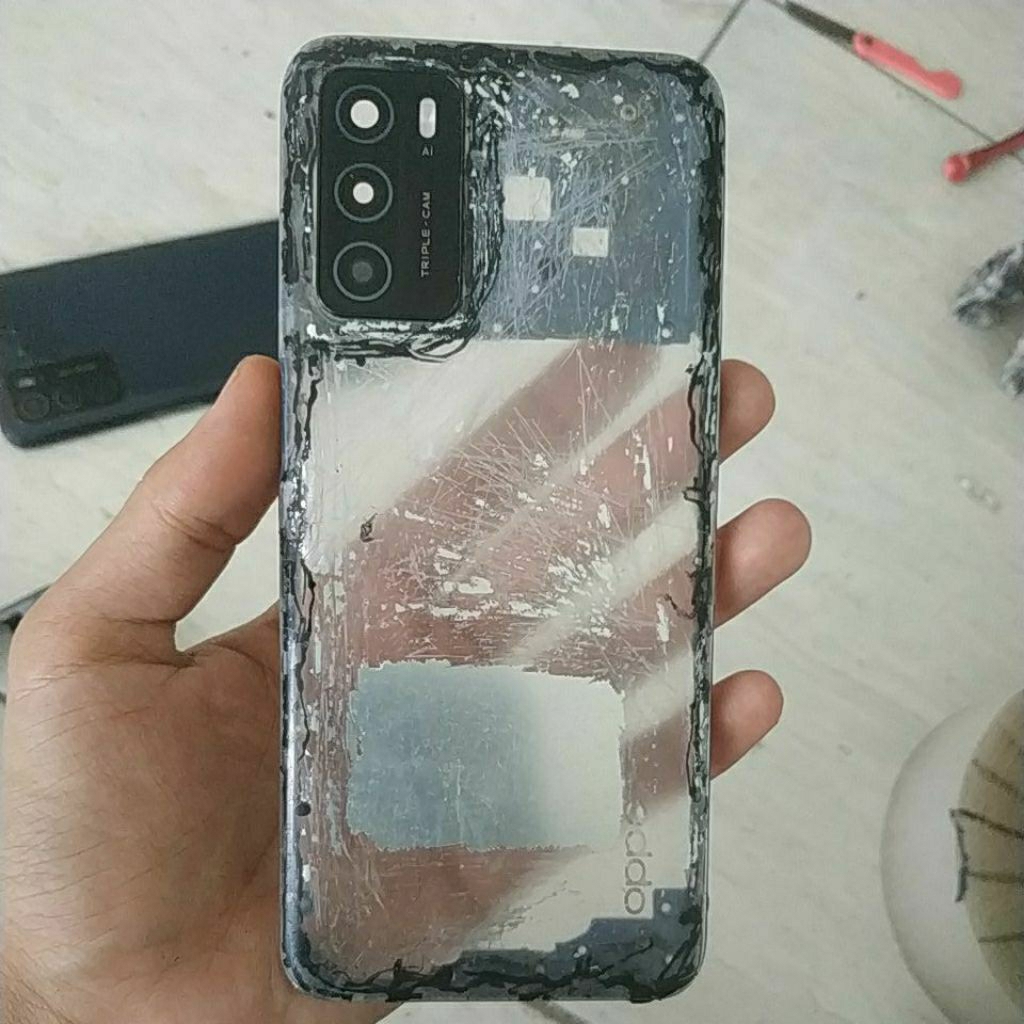 backdoor bekas ori Oppo a16 cek deskripsi