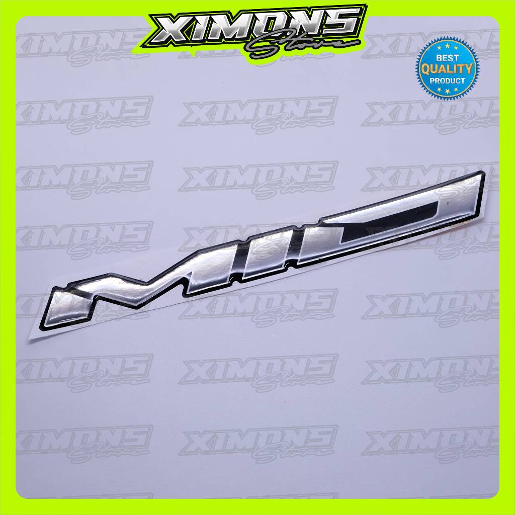 emblem timbul yamaha mio / emblem timbul mio m3 / emblem mio sporty / emblem titanium yamaha mio