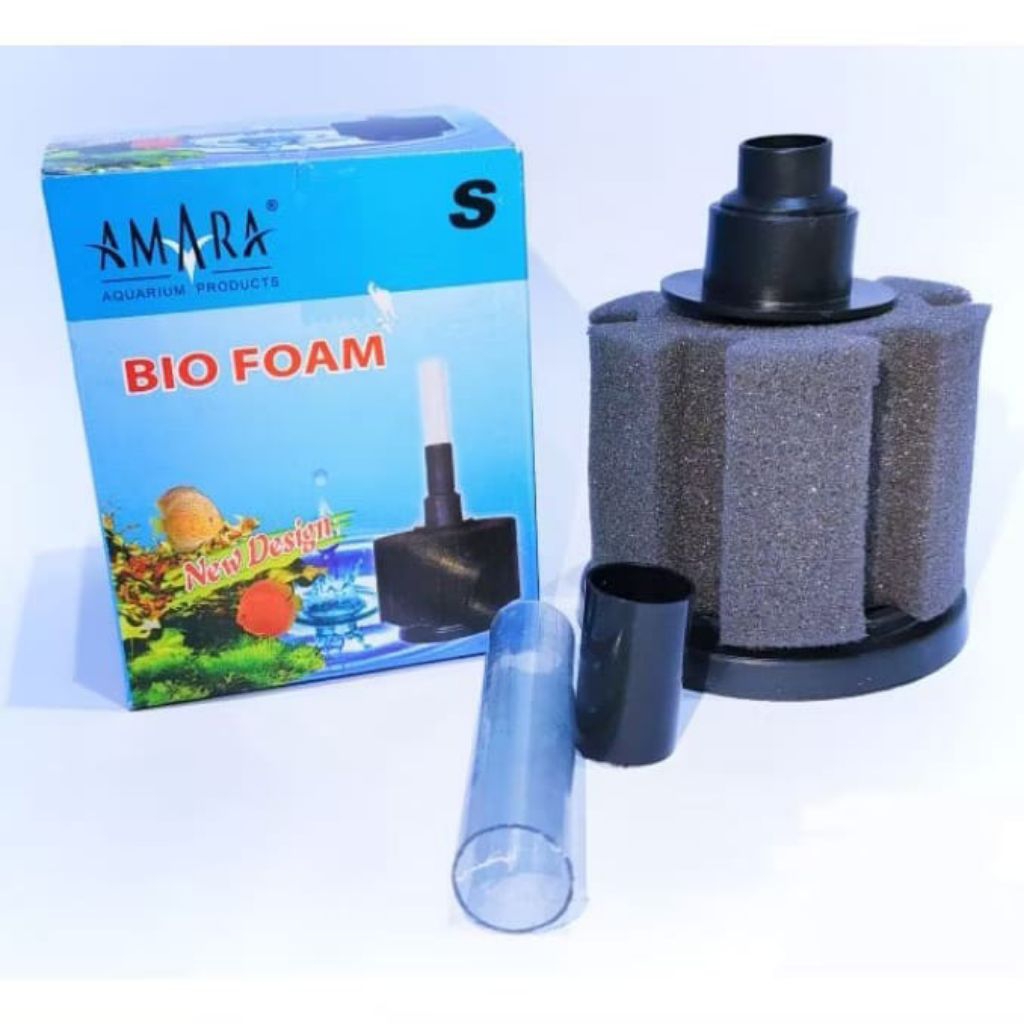 Bio foam Amara S M L spons filter utk mesin gelembung oksigen aquarium & kolam ikan hias