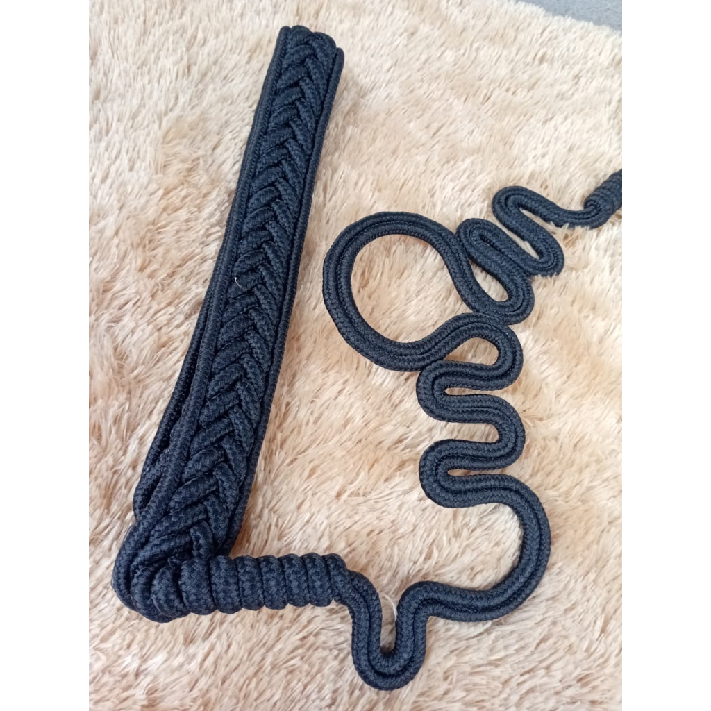 talikur variasi hitam polos/tali kur bentuk komando