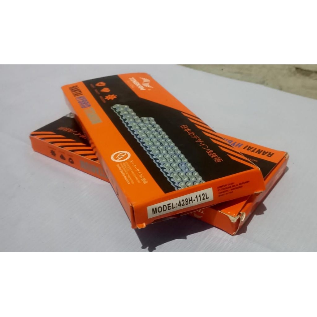 Rantai roda ukuran panjang 428H 112 mrek tingkam