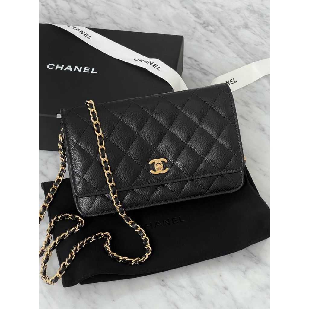 Chanel WOC Black Caviar GHW