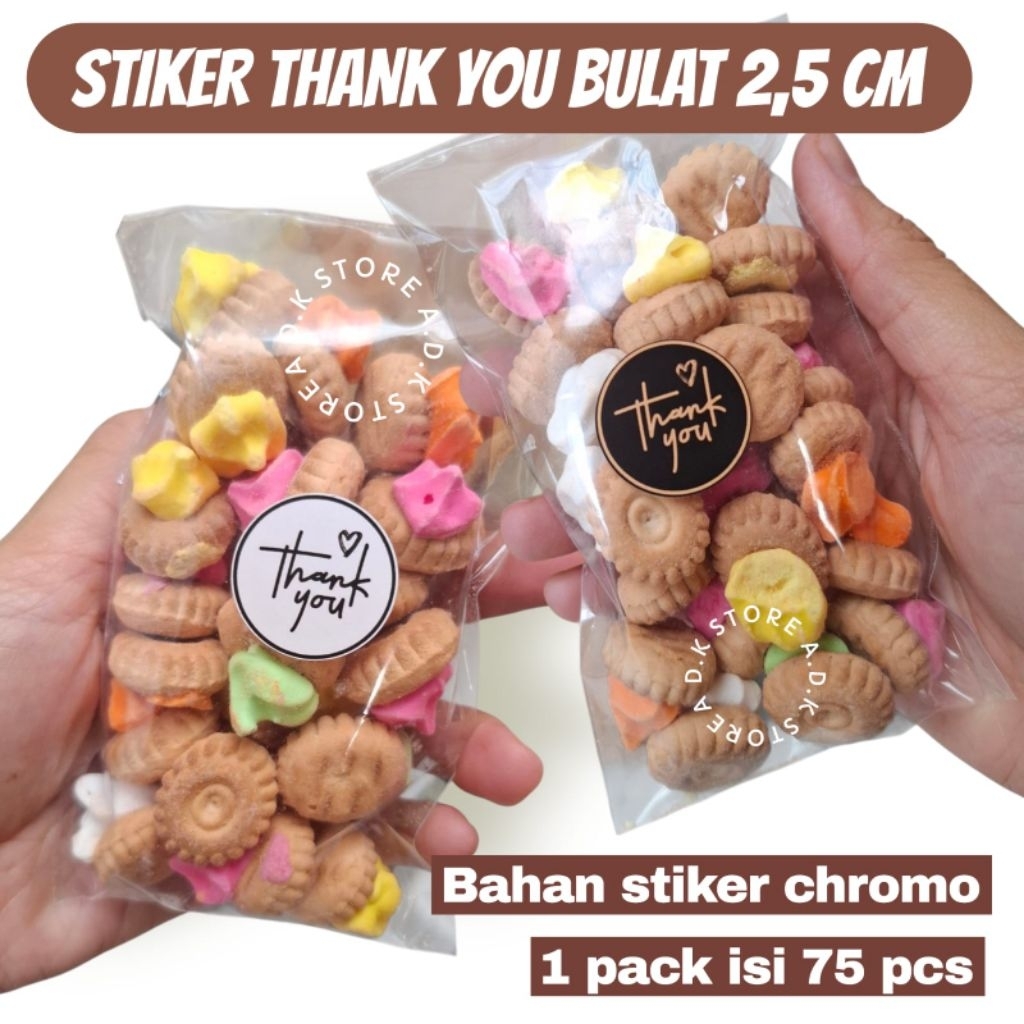 STIKER THANK YOU BULAT 2,5 CM
