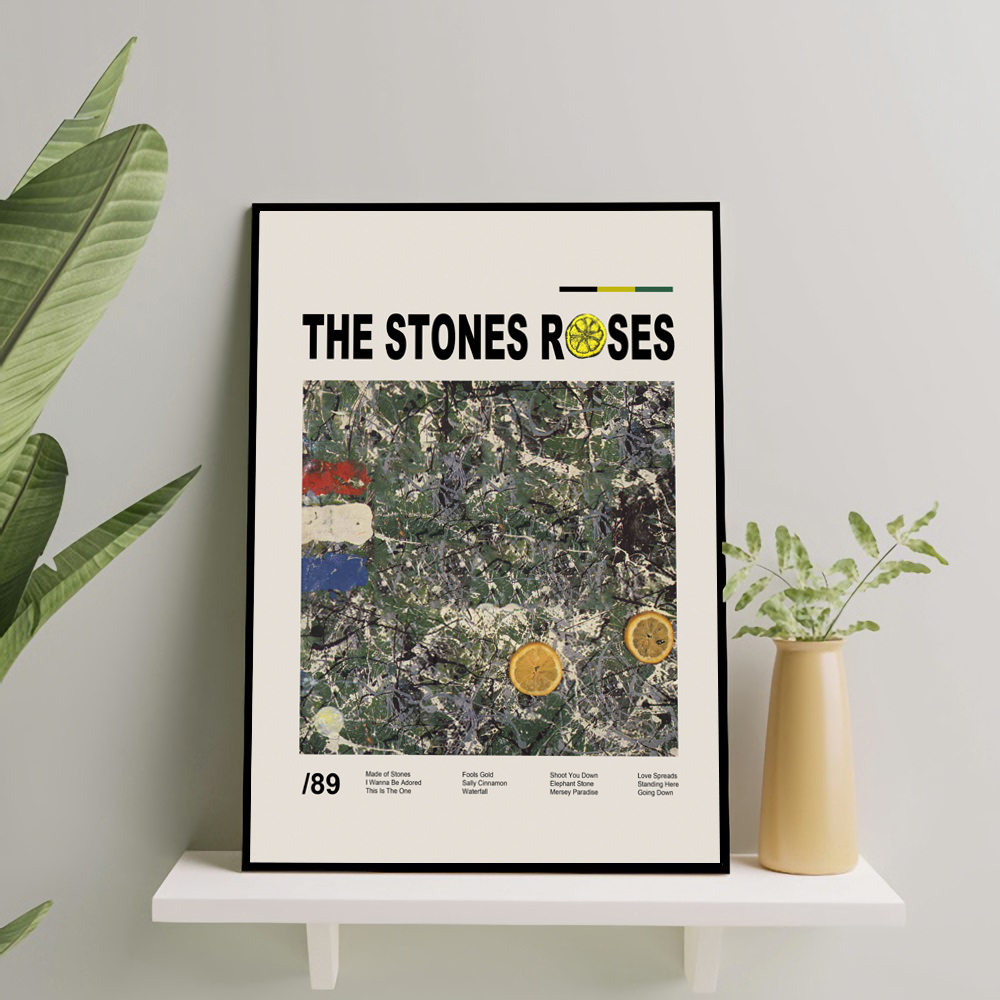 Poster Frame The Stone Roses Cover Album Frameblock