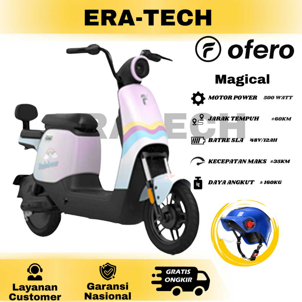 TERMURAH SEPEDA LISTRIK OVERO OFERO MAGICAL Sepeda Motor Listrik Ofero Magical Series / Electric Bik
