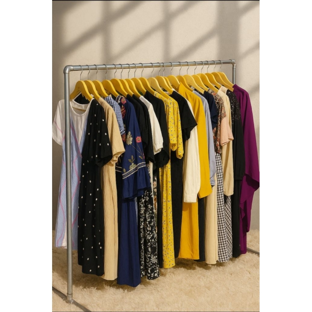 KODE 101-200 Dress Premium Sipon, Katun, dll, murah meriah