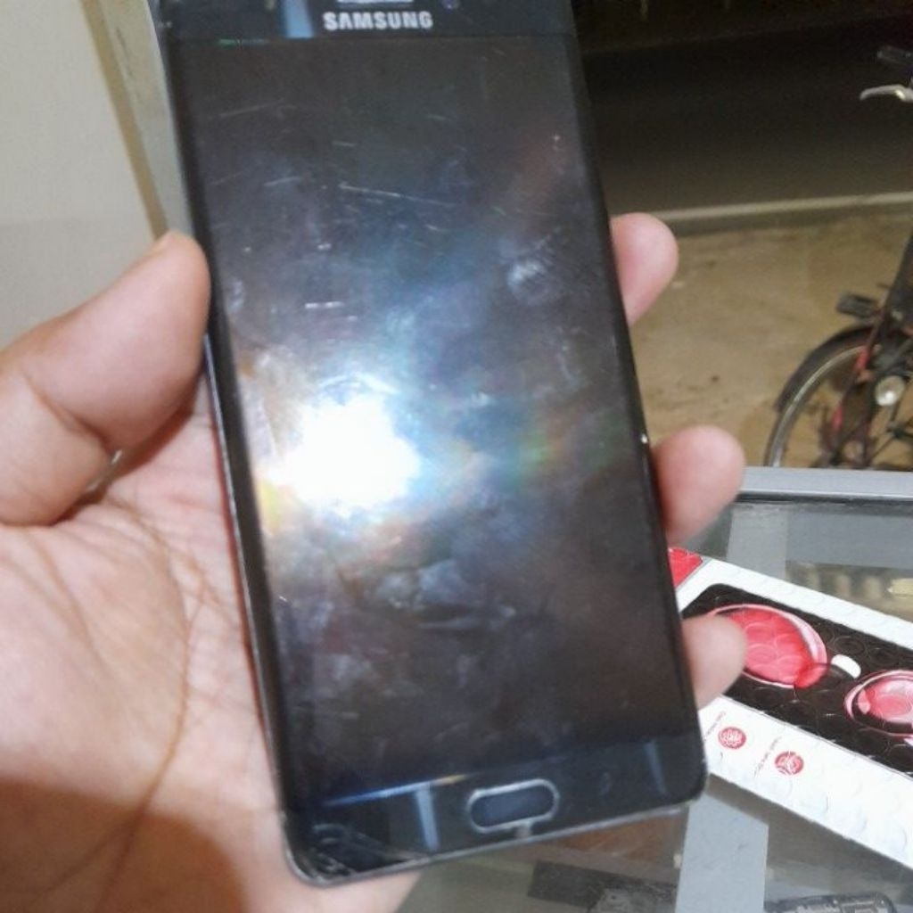 lcd samsung note fe original retak