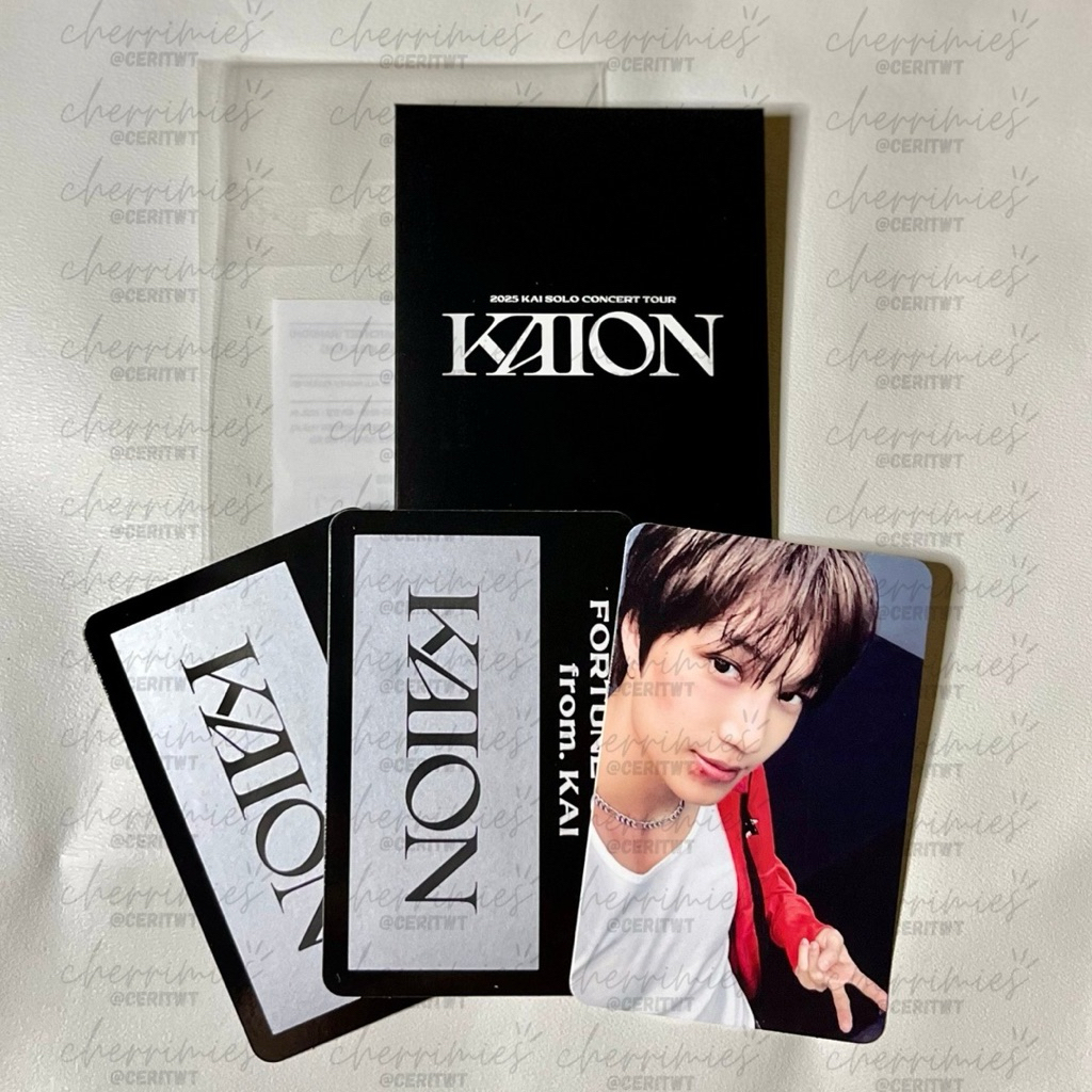 [official] kai - fortune scratch kaion md selca konsep exo photocard pc