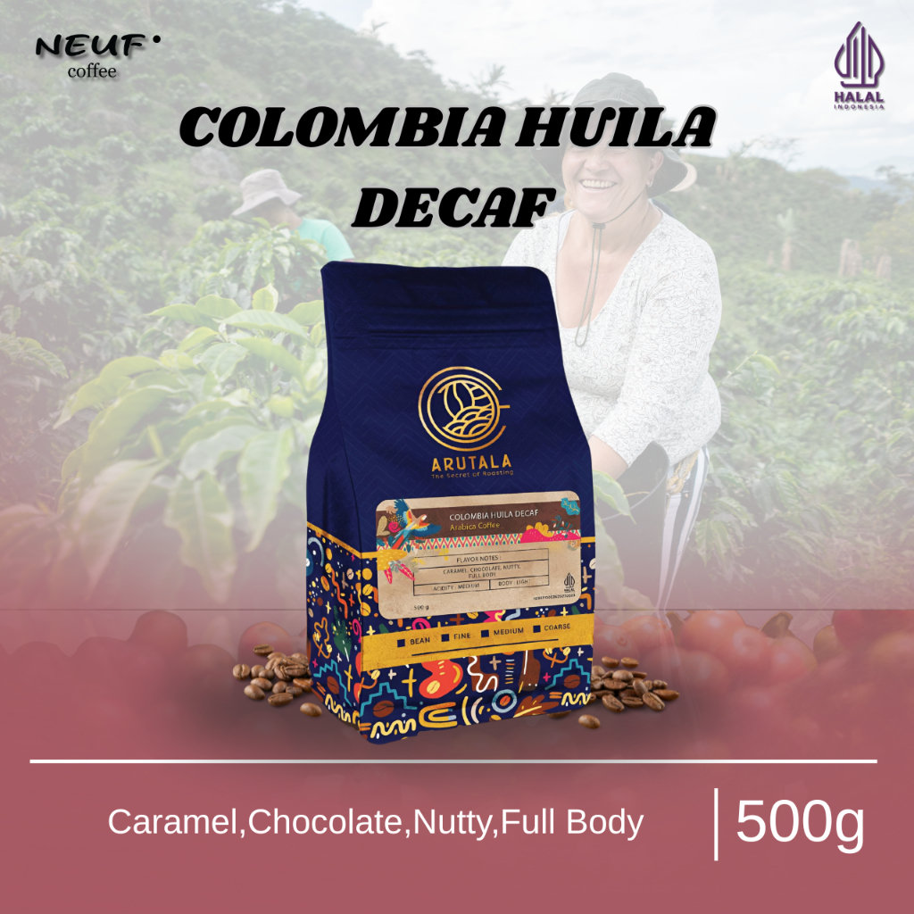 Kopi Colombia Decaf Arabika 500 Gram