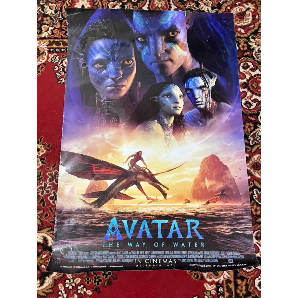 POSTER ORIGINAL MOVIE  POSTER FILM - AVATAR - EX BIOSKOP