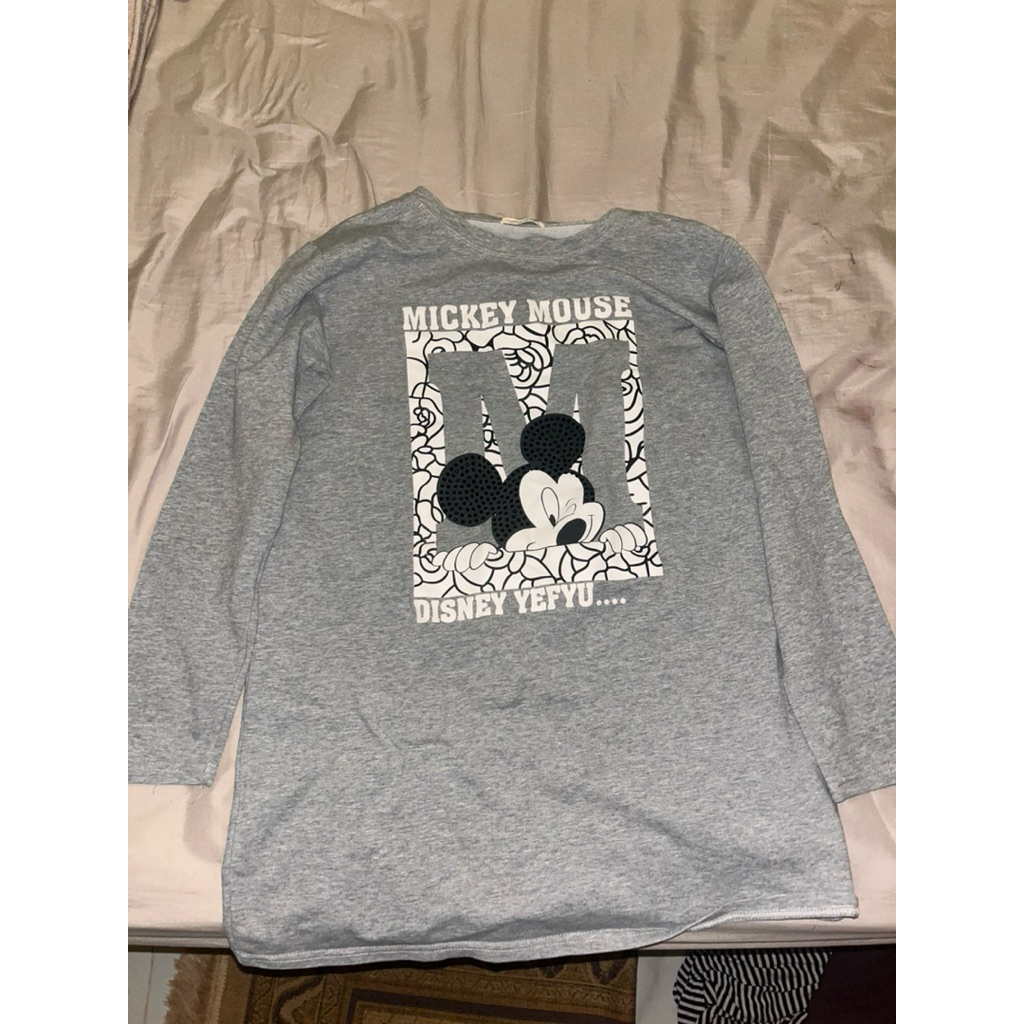 Kaos Lengan Panjang Mickey Mouse – TIRAMISU Korean Fashion