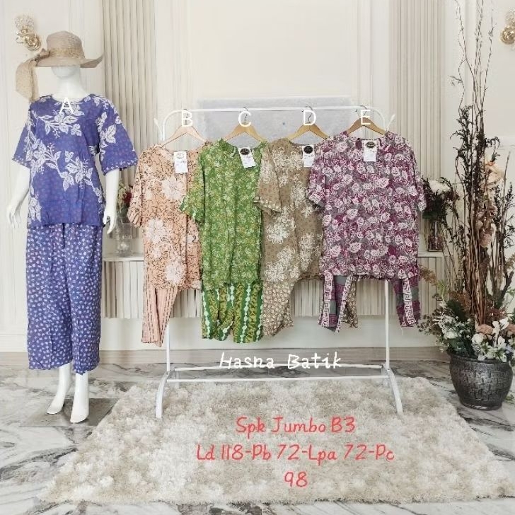 Setelan Celana Luza (Spk. Jumbo B3) Batik Pekalongan