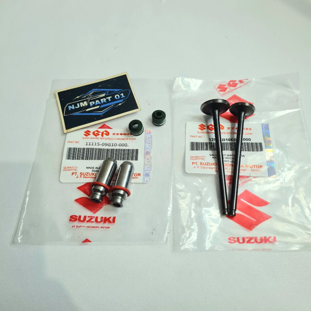 Bosh klep Botol klep+Seal klep+Klep set Suzuki Smash 110 Smash New Shogun 110 125