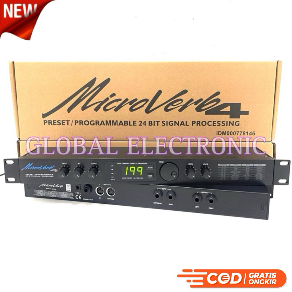 Effect Vocal Alesis Taiwan Microverb 4 Efek Vokal Alesis Microverb 4 / Microverb4 kuping besi Taiwan