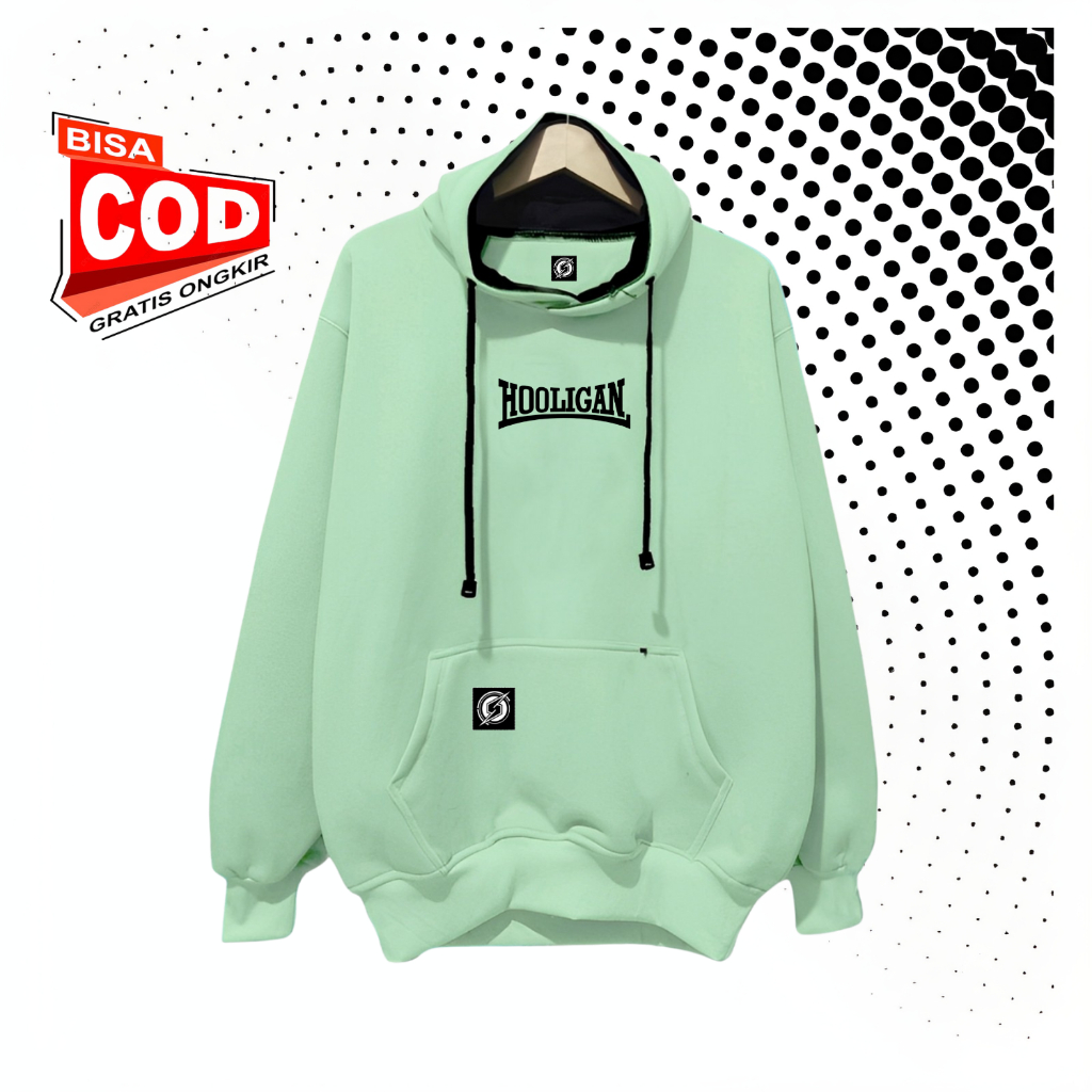 Hoodie Sweater Pria Wanita Distro Warna Abu Paralon Sablon Maternal Disaster Tulisan Jepang Hodi Mur