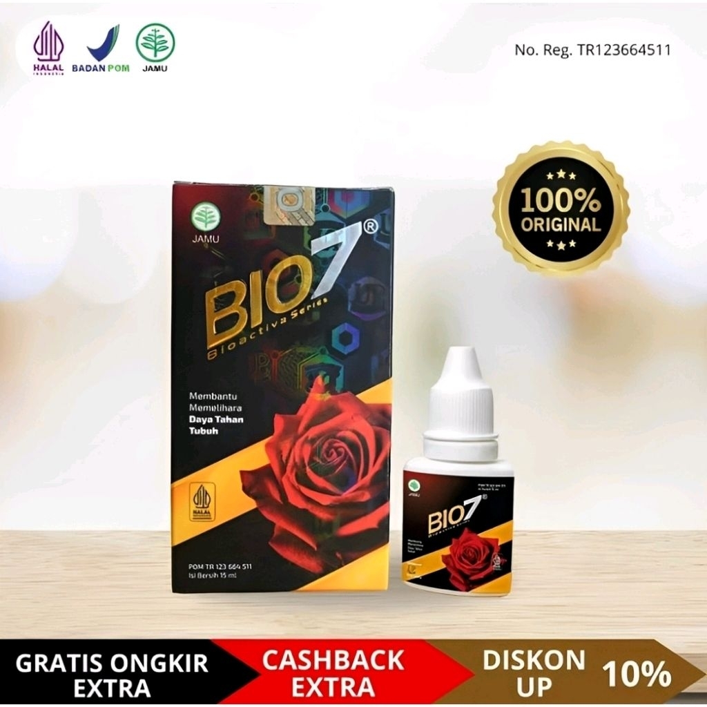 BIO7 BIO SEVEN BIO 7 JAMU TETES HERBAL ORIGINAL 15ML