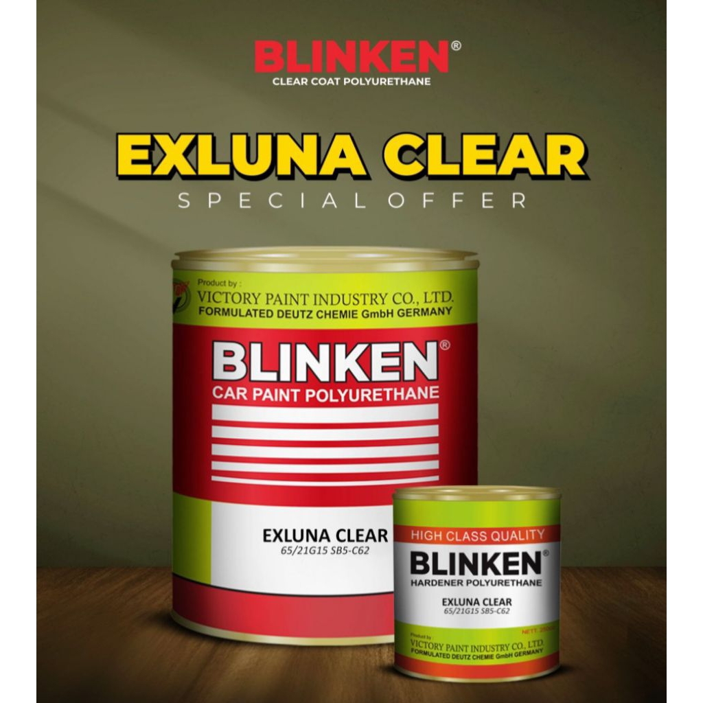 Clear Blinken Exluna 1 Liter Set untuk Motor dan Mobil