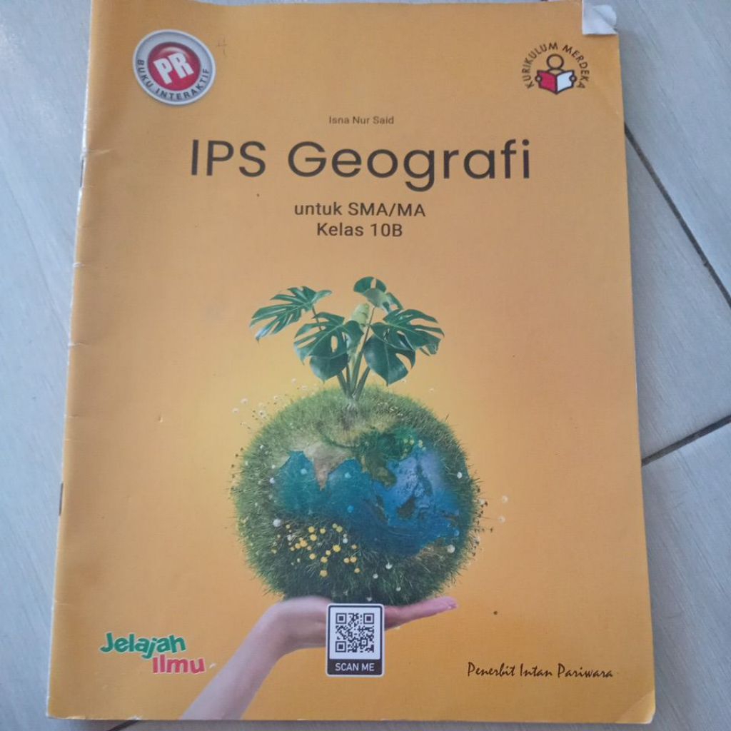 PRELOVED BUKU BEKAS LKS ips geografi kelas 10 B tingkat sma penerbit intan pariwara