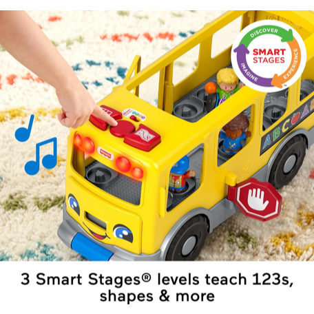 Fisher-Price Little People Toddler Toy Big Yellow School Bus & Community